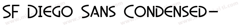 SF Diego Sans Condensed字体转换
